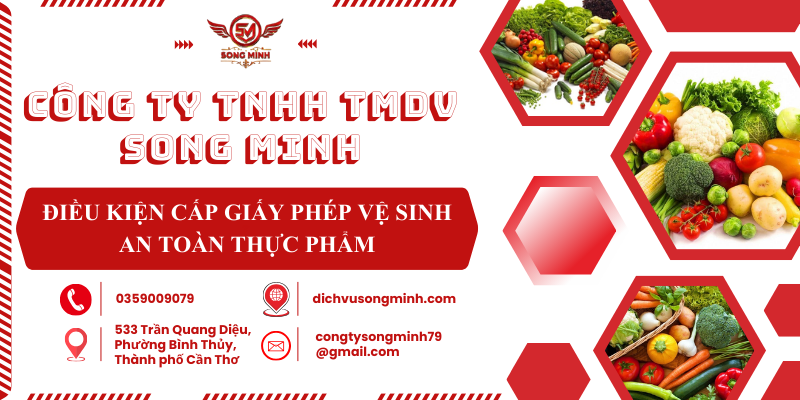 Điều kiện cấp giấy phép vệ sinh an toàn thực phẩm Thủ tục cấp giấy phép vệ sinh an toàn thực phẩm